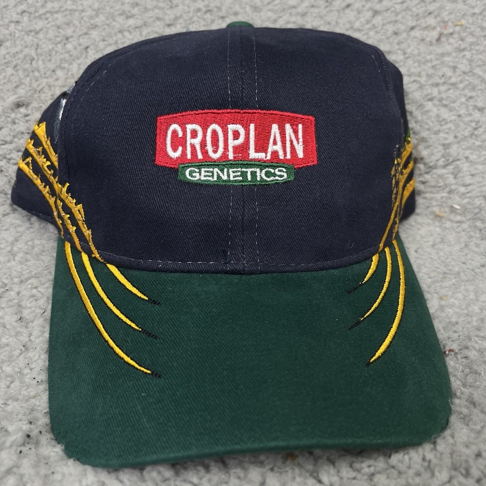 Vintage Croplan Genetics Hat Farming Farm Cap Barbed‎ Wire Tractor Pheasants